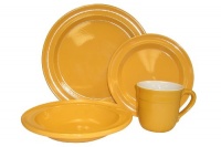 Emile Henry 16-Piece Dinnerware Set, Service for 4, Citron Emile Henry 16-Piece Dinnerware Set, Service for 4, Citron