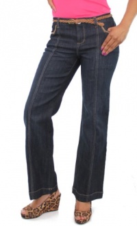 Style&co. Jeans Women's Tummy Control Belted Trouser, Rinse Style&co. Jeans Women's Tummy Control Belted Trouser, Rinse