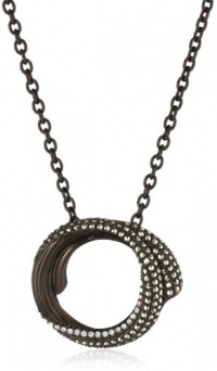 Judith Jack Chocolate Brown Plate Sculptured 16 Pendant Necklace Judith Jack Chocolate Brown Plate Sculptured 16 Pendant Necklace