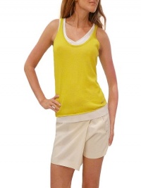 Gucci Yellow Cashmere Sweater Sweater Knit Vest Top. S Gucci Yellow Cashmere Sweater Sweater Knit Vest Top. S