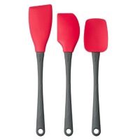 Tovolo 12-Inch Silicone Spatula Tools, Nylon Handle, Set of 3 which includes a Spatula, Angled Turner, and Spoonula, in Raspberry Fizz Colors - Frustration Free Packaging Tovolo 12-Inch Silicone Spatula Tools, Nylon Handle, Set of 3 which includes a Spatula, Angled Turner, and Spoonula, in Raspberry Fizz Colors - Frustration Free Packaging