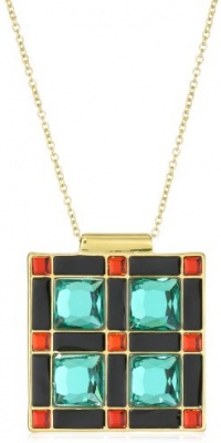 Kate Spade New York Levitt Squares Mulit-Colored Pendant Necklace Kate Spade New York Levitt Squares Mulit-Colored Pendant Necklace