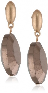 Kenneth Cole New York Pave Splash Faceted Oval Bead Drop Earrings