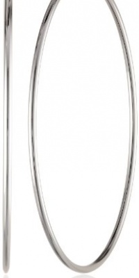 Kenneth Cole New York Shiny Ear Update Large Silver Hoop Earrings Kenneth Cole New York Shiny Ear Update Large Silver Hoop Earrings