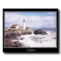 Lake Beach Lighthouse Ocean Landscape Picture Art Print Lake Beach Lighthouse Ocean Landscape Picture Art Print