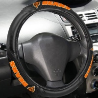 Chicago Bears Black Vinyl Massage Grip Steering Wheel Cover Chicago Bears Black Vinyl Massage Grip Steering Wheel Cover