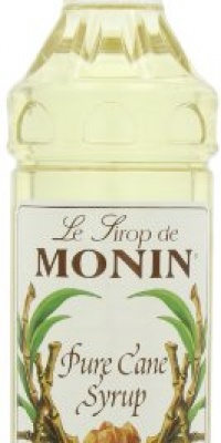 Monin Simple Syrup, Pure Cane, 33.8-Ounce Plastic Bottles (Pack of 4)