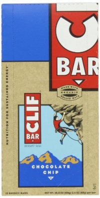 Clif Bar Energy Bar, Chocolate Chip, 2.4-Ounce Bars, 12 Count Clif Bar Energy Bar, Chocolate Chip, 2.4-Ounce Bars, 12 Count