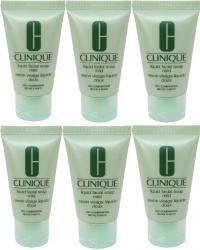 Clinique Liquid Facial Soap Mild 1 Oz Pack of 6 (Sample Size)