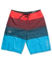 Featuring new Epicstretch fabrication, these O'Neill board shorts feel as good as they look. Featuring new Epicstretch fabrication, these O'Neill board shorts feel as good as they look.