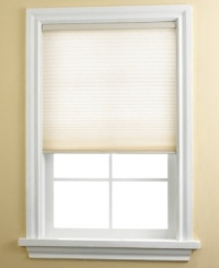 Give your rooms a refreshing glow with this cordless, light-filtering cellular shade. Featuring a unique single cellular design that allows soft light to illuminate any space while still maintaining your privacy. Also features a sleek cordless design that allows you to adjust the shade height simply by moving the bottom bar. Give your rooms a refreshing glow with this cordless, light-filtering cellular shade. Featuring a unique single cellular design that allows soft light to illuminate any space while still maintaining your privacy. Also features a sleek cordless design that allows you to adjust the shade height simply by moving the bottom bar.