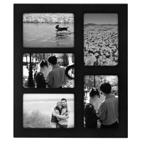 Black 'Linear' collage displays 5 popular 4x 6 prints - 4x6 Black 'Linear' collage displays 5 popular 4x 6 prints - 4x6