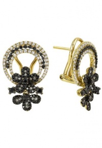 Effy Jewlery Prism Caviar Black and White Diamond Earrings, 1.53 TCW Effy Jewlery Prism Caviar Black and White Diamond Earrings, 1.53 TCW