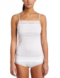 Hanro Women's Moments Cami,White,Small Hanro Women's Moments Cami,White,Small