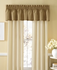 Escape into an enchanting oasis every night with Martha Stewart Collection's Florentine Swirl window treatment set. Light and dark neutrals are layered for gorgeous contrast and finished with a pole top construction for a look that presents elegance and grandeur. Escape into an enchanting oasis every night with Martha Stewart Collection's Florentine Swirl window treatment set. Light and dark neutrals are layered for gorgeous contrast and finished with a pole top construction for a look that presents elegance and grandeur.