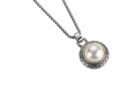 Designer Inspired Round Pearl Necklace