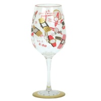 Cr Gibson Lolita Love My Party of Two, 5 O' Clock Somewhere 16-Ounce Acrylic Wine Glasses, Set of 2 Cr Gibson Lolita Love My Party of Two, 5 O' Clock Somewhere 16-Ounce Acrylic Wine Glasses, Set of 2