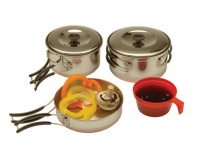 Texsport Stainless Steel Backpackers Cook Set Texsport Stainless Steel Backpackers Cook Set