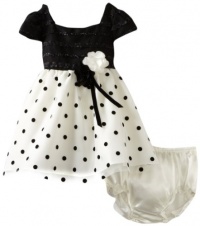 Sweet Heart Rose Baby-girls Infant Polka Dot Occasion Dress, Black/White, 18 Months Sweet Heart Rose Baby-girls Infant Polka Dot Occasion Dress, Black/White, 18 Months