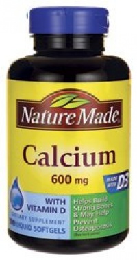 Nature Made Calcium with Vitamin D3 -- 600 mg - 100 Liquid Softgels Nature Made Calcium with Vitamin D3 -- 600 mg - 100 Liquid Softgels