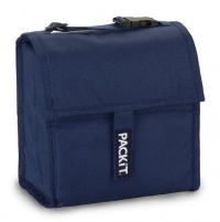 PackIt Freezable Lunch Bag with Adjustable Strap, Navy
