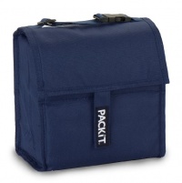 PackIt Freezable Lunch Bag with Adjustable Strap, Navy PackIt Freezable Lunch Bag with Adjustable Strap, Navy