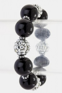 Trendy Fashion Jewelry - Crystal Beads Bracelet - By Fashion Destination (Rhodium) | Free Shipping Trendy Fashion Jewelry - Crystal Beads Bracelet - By Fashion Destination (Rhodium) | Free Shipping