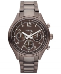 Buckle up and take flight! This aeronautical inspired Flight collection watch from Fossil boasts chronograph precision and bold hues. Buckle up and take flight! This aeronautical inspired Flight collection watch from Fossil boasts chronograph precision and bold hues.