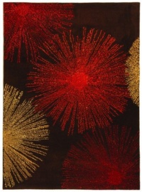 Safavieh Soho Collection Explosions Handmade Brown New Zealand Wool Area Rug, 5-Feet by 8-Feet Safavieh Soho Collection Explosions Handmade Brown New Zealand Wool Area Rug, 5-Feet by 8-Feet