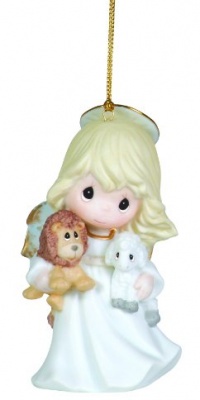 Precious Moments Angel Holding Lion And Lamb Ornament Peace On Earth Precious Moments Angel Holding Lion And Lamb Ornament Peace On Earth