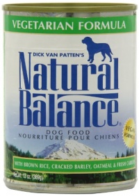 Natural Balance Canned Dog Food, Vegetarian Recipe, 12 x 13 Ounce Pack Natural Balance Canned Dog Food, Vegetarian Recipe, 12 x 13 Ounce Pack
