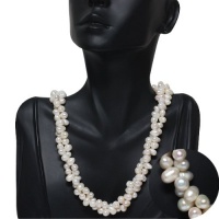 Amazing White Double Twist Freshwater Pearl Necklace 18 Pearls:6-7mm Amazing White Double Twist Freshwater Pearl Necklace 18 Pearls:6-7mm