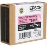 Epson T580B00 80 ml UltraChrome K3 Ink Cartridge (Vivid Light Magenta) Epson T580B00 80 ml UltraChrome K3 Ink Cartridge (Vivid Light Magenta)