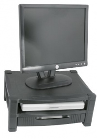 Kantek Two-Level Stand, Removable Drawer, 17 x 13 x 3 to 7, Black (MS480) Kantek Two-Level Stand, Removable Drawer, 17 x 13 x 3 to 7, Black (MS480)