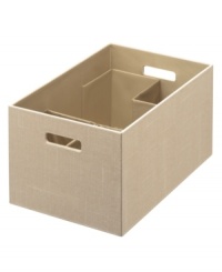 There's so much more in store. Perfectly complementing your space, this innovative and durable box looks good & organizes great with flex dividers that customize the interior to sort and order your belongings. The dividers simply pop open when you need them and pop back when you don't, creating order that makes it easy to find what you're looking for. There's so much more in store. Perfectly complementing your space, this innovative and durable box looks good & organizes great with flex dividers that customize the interior to sort and order your belongings. The dividers simply pop open when you need them and pop back when you don't, creating order that makes it easy to find what you're looking for.