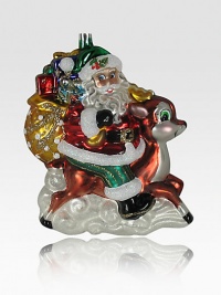 EXCLUSIVELY AT SAKS. This magical reindeer is a faster way for Santa to travel all the way from the North Pole. Hand-blownHand-painted5 tallImported EXCLUSIVELY AT SAKS. This magical reindeer is a faster way for Santa to travel all the way from the North Pole. Hand-blownHand-painted5 tallImported