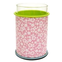 Allure Home Creations Lizzie Metal Color Coasted and Decal Tumbler Allure Home Creations Lizzie Metal Color Coasted and Decal Tumbler