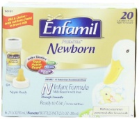 Enfamil PREMIUM Newborn Infant Formula, Plastic Nursette Bottles, 2 Ounce (48 Count) Enfamil PREMIUM Newborn Infant Formula, Plastic Nursette Bottles, 2 Ounce (48 Count)