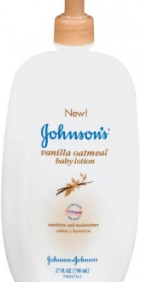 Johnson's Baby Lotion Vanilla Oatmeal, 27 Ounce (Pack of 2) Johnson's Baby Lotion Vanilla Oatmeal, 27 Ounce (Pack of 2)