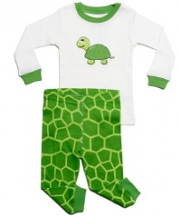 Leveret Turtle 2 Piece Pajama 100% Cotton (Size 6M-5T) Leveret Turtle 2 Piece Pajama 100% Cotton (Size 6M-5T)