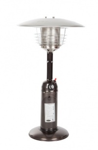 Fire Sense Propane Table Top Patio Heater, Old World Bronze Fire Sense Propane Table Top Patio Heater, Old World Bronze