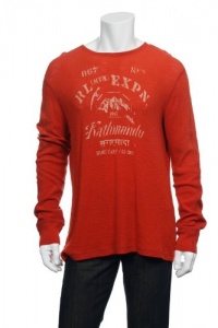 Polo by Ralph Lauren Orange Graphic Thermal Shirt T-Shirt , Size 2XLarge Polo by Ralph Lauren Orange Graphic Thermal Shirt T-Shirt , Size 2XLarge