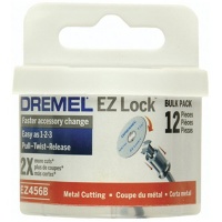 Dremel EZ456B 1 1/2-Inch EZ Lock Rotary Tool Cut-Off Wheels For Metal - 12 pieces Dremel EZ456B 1 1/2-Inch EZ Lock Rotary Tool Cut-Off Wheels For Metal - 12 pieces
