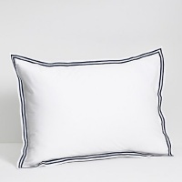 Hudson Park Italian Linens Collection KING Pillowcases, BLACK Double Merrow Stitch Hudson Park Italian Linens Collection KING Pillowcases, BLACK Double Merrow Stitch
