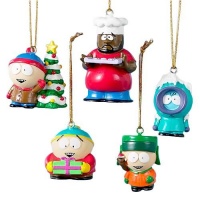 South Park 5 Piece Mini Ornament Set - Kenny, Cartman, Kyle, Stan, and Chef South Park 5 Piece Mini Ornament Set - Kenny, Cartman, Kyle, Stan, and Chef
