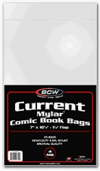 BCW Current Comic Mylar Bags 2 Mil (50 Bag(s) per Pack) - Comics, Comic Books Archival Storage Collecting Supplies BCW Current Comic Mylar Bags 2 Mil (50 Bag(s) per Pack) - Comics, Comic Books Archival Storage Collecting Supplies