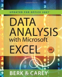Data Analysis with Microsoft Excel(TM): Updated for Office 2007 (Book Only) Data Analysis with Microsoft Excel(TM): Updated for Office 2007 (Book Only)