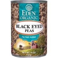 Eden Organic Black Eyed Peas, No Salt Added, 15-Ounce Cans (Pack of 12)
