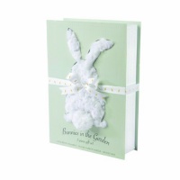 Baby Aspen Bunnies in the Garden 3-Piece Gift Set, White (One Size) Baby Aspen Bunnies in the Garden 3-Piece Gift Set, White (One Size)