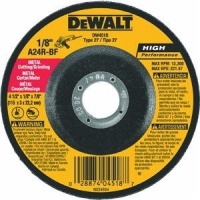 DEWALT DW4518 4-1/2-Inch by 1/8-Inch by 7/8-Inch General Purpose Metal Cutting Wheel DEWALT DW4518 4-1/2-Inch by 1/8-Inch by 7/8-Inch General Purpose Metal Cutting Wheel